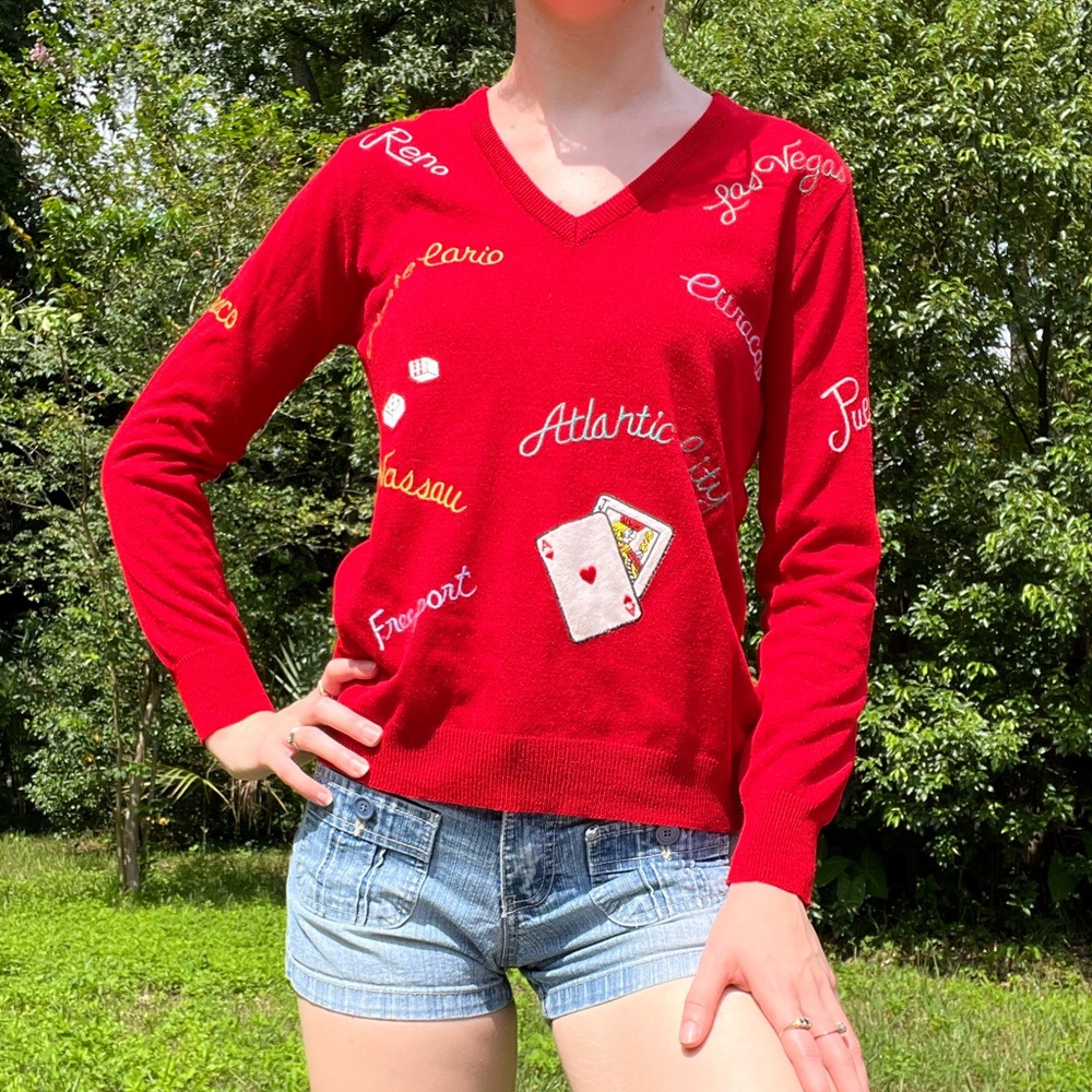 Vintage Poker Sweater
